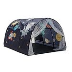 Play Tents for Toddlers - Single Bed Tent Canopy House - Bed Tent Privacy Tents Bed Canopy Shelter Cabin Indoor, Cartoon Stars Moon and Space Pattern Generic