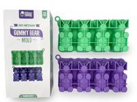 DIY Medium Gummy Bear Mold by Mister Gummy | Make Your Own Medium Sized Gummy Bears, Soap, Chocolate, Candles, Bath Bombs, Ice, Decor Bears, Baked Goods, and More! (Two Pack)