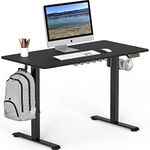 SHW 48 Inch Electric Height Adjustable Standing Desk with Memory Controller, 120 x 61 cm, Black