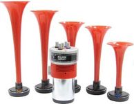 FIAMM 921973 Musical Air Horns With Dixie Tune , red