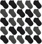 Kids Socks - 25 Pairs Toddler Low Cut Ankle Socks Set for Boys & Girls (2-4T)