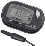 DIGIFLEX Digital Thermometer for Fish Tank - Temperature Thermometer - Aquarium Marine Vivarium – Electronic Thermometer – Tropical Fish Tank Accessories