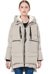 Orolay Women's Thickened Down Jacket (L, Beige)