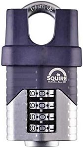 Squire Vulcan Combi 50C/S Combination Padlock, 50mm, Blue