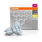 OSRAM LED Base PAR16 LED-Reflector Lamp,4.3 W GU10-base- 2700 Kelvin (Pack of 10)