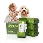 iPetba Unscented Dog Grooming Wipes Natural Plant Formula, Pet Wipes for Dogs Cats on Paws Butt Face Body for Cleaning Deodorizing Doggie Wipe Fragrance Free 400 Count