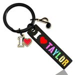 OEHEDOU Merch Keychain Teen Girl Gifts Trendy Stuff Trending Items Teen Boys Gifts Gifts For Women Men Boys Girls Fans Small Gifts For Lover Merchandise, Black, Small