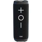 Tribit StormBox 24W Bluetooth Wireless Speakers,360°Surround Sound,Enhanced Bass-Independent XBass Button,Wireless Dual Pairing,Built-In Mic,IPX7 Waterproof,20H Playtime,Outdoor Portable Speaker,Black