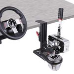 Universal Desk Mount For Racing Sim Shifter & Handbrake Compatible With Logitech G Driving Force Shifter/Thrustmaster TH8A Shifter&TSS Handbrake/Fanatec ClubSport Shifter &Handbrake,USB Handbrake