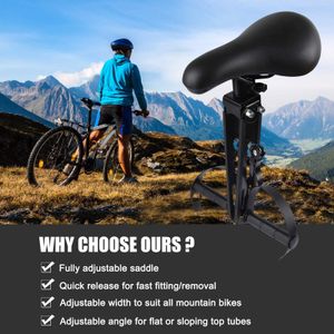 Kids Front Bike Seat for Mountain Bikes – Detachable Child Seat with Handle, Ages 2-5