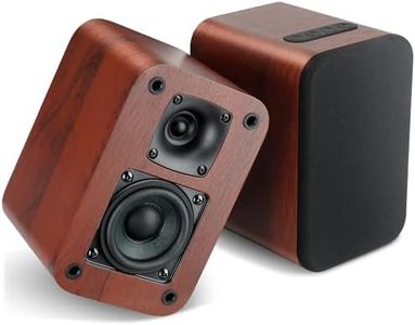 RIOWOIS Powered Bluetooth Bookshelf Speakers, 40W Record Player Speakers with 2.75 Inch Woofer, Stereo Speakers with Optical/AUX/TV-ARC Connection for Turntable, No Receiver or Amplifier Required.