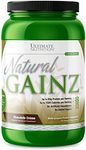 Ultimate Nutrition Natural Gainz Whey Protein Powder - Natural Gainer Protein with Micellar Casein and Milk Protein, Chocolate, 3.6 Pounds