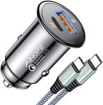 AINOPE 67.5W Car Charger USB C Fast