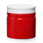 DOWAN Porcelain Butter Keeper Crock, French Butter Dish with Lid, Embossed Butter Container for Soft Butter, Big Capacity & Humanized Water Line, Red