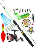 Abirs 1.5 Meter Super Solid Fishing Rod with Reel Combo Set Multicolor 150cm 0.15kg