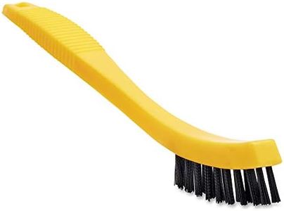 Rubbermaid Commercial Products Tile and Grout Brush, Black, Cleaning Scrubbing Brush, Multi-Surface for Grout, Bathrooms, Kitchens, Countertops, 8.5"