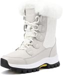 COOJOY Womens Winter Snow Boots Wat