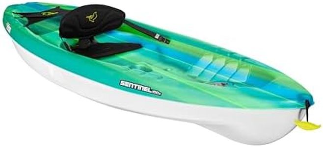 Pelican Sentinel 100X- Sit-on-top Kayak - Recreational One Person Kayak - 10 ft - Turquoise/Lime