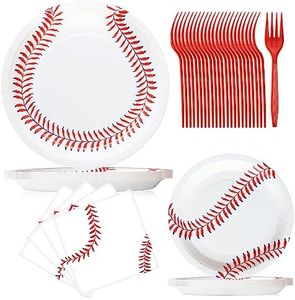 96PCS Baseball Plates Napkins set