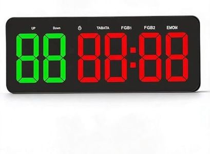 MENDUNER Large 12.4" LED Display Gym Timer with Wireless Remote, Count Up Down & Interval Modes for HIIT, MMA, Home Fitness, Memory Function, Auto Save, Wall Mount & Desk Stand