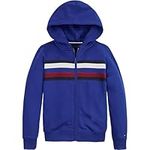 Tommy Hilfiger Kids Stripe Zip Hoodie Cobalt Blue 8 Years