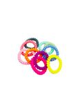 10Pcs/Set ew Women Lady Super Girls Colorful Rubber Telephone Wire Hair Ties& Plastic Ropes Hair Band Accessories