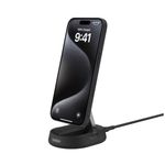 Belkin Magsafe Wireless 15W Qi2 Charging Stand | Magnetic Convertible Charger for Apple iPhone 16, 15, 14, 13 & 12 Series, Airpods and Other Magsafe Compatible Devices | Black
