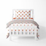 Bacati - Playful Foxs Orange/Grey 4 Pc Toddler Bedding Set