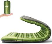 BQA Camping Sleeping Pad Inflatable Sleeping Mat with Pillow & Built-in Pump, Extra Thickness 10cm Compact Ultralight Waterproof Camping Air Mattress for Backpacking, Hiking, Tent, Traveling