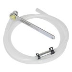 FIRSTINFO Mini 7mm Brake Fluid Clutch Bleeder Hose with 12 Point Wrench and Check Valve for Brake Bleeding & Hydraulic Clutch Systems (7mm)