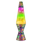 Lava Lamp 2142, Hand Painted Tri-Color Globe, White Wax, Clear Liquid, Decorative Base and Cap, Original 14.5 inch Lava® Motion Lamp to Illuminate Your Mood