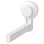 Ikea Toilet roll Holder with Suction Cup, White, No Drill/ No Screw Required. Tisken