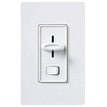 LUTRON ELECTRONICS INC 3-Way Dimmer Switch, White, For CFL / LED Bulbs