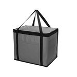 1ABOVE 30L Soft Cooler Bag Box - Insulated Portable Lightweight Keeps Food Drinks Cool - Cooling Delivery Bag for Beach Camping BBQ Shopping Fishing Picnic Lunch Outdoor Travel (GREY)