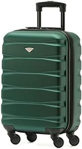 Flight Knight Cabin Suitcase 55x35x20, Carry On for Over 100 Airlines Like Ryanair, EasyJet, British Airways, Virgin Atlantic Lightweight Small Durable Cabin Bag, ABS Hard Shell, Hand Luggage