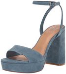 Vince Camuto Women's Pendry Platform Heel Sandal Wedge, Blue Haze, 8 UK