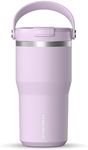 Hydrapeak Nomad 24 oz Tumbler with Handle and Sip Lid, Leakproof Tumbler, Tumbler Lid, Double Insulated Tumblers, 24oz Double Insulated Cup, Stainless Steel (Blush)