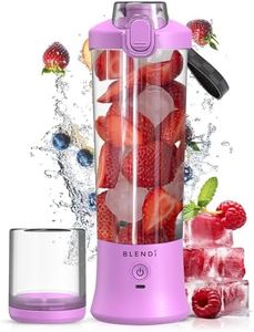 BLENDi X - Large 24 oz BPA-Free USB Rechargeable Personal Travel Blender w/Stainless Steel - Ideal for Protein Shakes, Smoothies, and Mixed Drinks (Purple, 24oz)