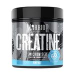 Warrior Creatine Monohydrate Powder – Micronised for Easy Mixing and Consumption – 100 Percent Pure Creatine – Proven to Improve Physical Performance and Recovery, 5 g Servings (Blue Razz, 300 g)