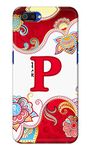 NalamiCases Name II Initial II Letter P Its Me Floral Printed Designer Hard Back Case Cover for Realme C2 / Oppo A1K, RMX1941, CPH1923 -(XH) MKK2029