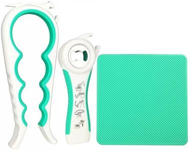 Jar Opener for Weak Hands, 5 in 1 Bottle Opener for Seniors with arthritis
