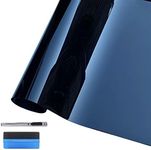 LZLRUN Ultra Gloss Premium Vinyl Car Wrap Film Piano Black (Black, 1ft x 5ft)