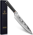 Sunnecko Damascus Chef Knife 8 Inch Professional Japanese Kitchen Knife | VG-10 Steel Core 67-Layer High Carbon Stainless Steel 12° Razor Sharp Edge Full Tang for Kitchen, Christmas Gift Box