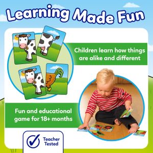 Orchard Toys Farmyard Heads and Tails Game – Matching Card Game for Kids