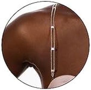 IYOU Correas de brasier strass brillantes soporte de correa brasier cristal plateado correas de hombro antideslizantes para discotecas accesorios corporales para mujeres (2 piezas)