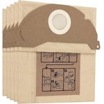 FIND A SPARE 5 Pack Brown Paper Filter Bags For Kärcher 69043220, Wet and Dry A2000 A2099 WD2.000 WD2.499 Series Vacuum Cleaner