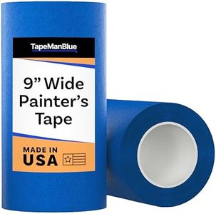 Wide Blue Painters Tape, 9 inch x 60 yds, Made in America, Wide Blue Masking Tape for Laser Cutting/Engraving & 3D Printing, 21-Day Clean Removal