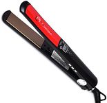 Le Angelique Titan Nano Titanium Flat Iron ● 1 Inch Styling Plates ● 450F to 120F Digital Temp Control Professional Titanium Plated Hair Straightener - Dual Voltage 110v-240v