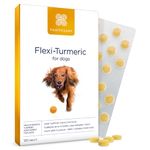 Healthspan Flexi-Turmeric For Dogs (120 Tablets) | Joint Support for Active Dogs | Vitamin C & Brewers’ Yeast | 400mg High-Grade Turmeric | Easy to Crumble on Food | Pet Health