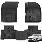 3W Floor Mats Fit for Nissan Qashqai 2022-2024 2025 (Not for e-Power), All Weather Dog Friendly TPE Car Mats, Waterproof Anti-Slip Easy to Clean Heavy Duty Rubber Floor Liner Nissan Accessories